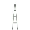 Garden Climbing Plant Racks 2 pcs Dark Green 13.8"x13.8"x76.8" Iron