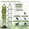2-Pack Garden Obelisk Trellis for Climbing Plants
