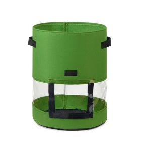 1pc Potato Grow Bag Vegetable Onion Home Garden Plant Bag With Handle PU Thickened Garden Carrot Taro Peanut Growing Bag Potato Pot (Color: Default)