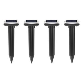 Ultrasonic Repeller; Solar Snake Repellent; Outdoor Waterproof Mole Repellent; Pest Control Tools With Stakes (Quantity: 6pcs)