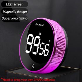 Magnetic Kitchen Timer Rotary Digital Timer Manual Countdown Alarm Clock Mechanical Cooking Timer Cooking Shower Study Stopwatch (Ships From: Default)