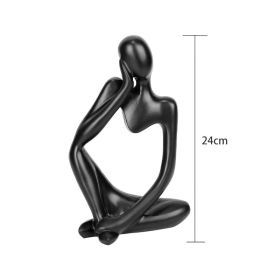 Nordic Abstract Thinker Statue Home Crafts Small Ornaments Resin Sculpture Statue Figurine Interior Office Home Modern Art Decor (Color: Type C1)