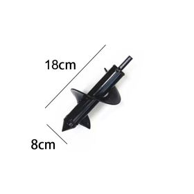 9 Size Garden Auger Drill Bit Tool Ground Drill Earth Drill Spiral Hole Digger Flower Planter Seed Planting Gardening Fence Yard (Color: 4X45cm)