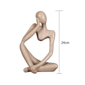 Nordic Abstract Thinker Statue Home Crafts Small Ornaments Resin Sculpture Statue Figurine Interior Office Home Modern Art Decor (Color: Butterfly)
