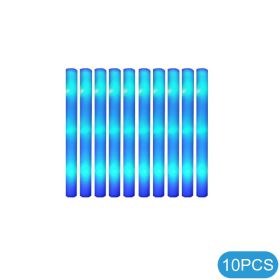 10Pcs Glow Sticks Bulk Colorful LED Foam Stick Cheer Bar Party Foam Glitter Glow Sticks Portable Luminous Atmosphere Party Props (Color: Always light-yellow)