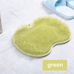 1pc Massage Pad Shower Foot Massage Mat TPR Bath Foot Massage Pads Mat Scrub Washing Back Bathroom Anti-Slip Pad Clean Dead Skin (Color: Grey)