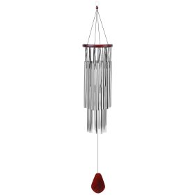 27 Tubes 36in Wind Chimes Indoor Outdoor Smooth Melodic Tones Wind Chime Ornament (Color: as show)