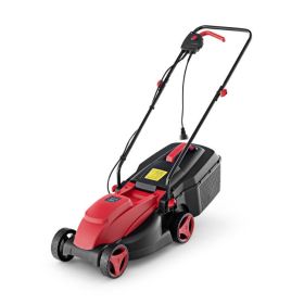 12-AMP 13.5 Inch Adjustable Electric Corded Lawn Mower with Collection Box (Color: green)
