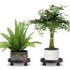 4Pcs 12.8IN Or 14IN Plant Caddy With Wheels Up to 187LBS Load Capacity Rolling Plant Stand