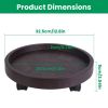 4Pcs 12.8IN Or 14IN Plant Caddy With Wheels Up to 187LBS Load Capacity Rolling Plant Stand
