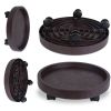4Pcs 12.8IN Or 14IN Plant Caddy With Wheels Up to 187LBS Load Capacity Rolling Plant Stand
