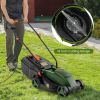 12-AMP 13.5 Inch Adjustable Electric Corded Lawn Mower with Collection Box